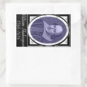Sticker Rectangulaire William Shakespeare (Sac)