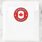 Sticker Rectangulaire Winnipeg Canada (Sac)