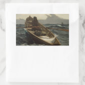Sticker Rectangulaire Winslow Homer - Avertissement sur le brouillard (Sac)