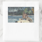 Sticker Rectangulaire Winslow Homer - West India Divers (Sac)