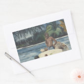 Sticker Rectangulaire Winslow Homer - West India Divers (Enveloppe)