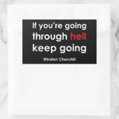 Sticker Rectangulaire Winston Churchill (Sac)