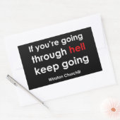 Sticker Rectangulaire Winston Churchill (Enveloppe)