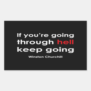 Sticker Rectangulaire Winston Churchill