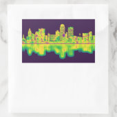 Sticker Rectangulaire Winston-Salem Caroline du Nord (Sac)