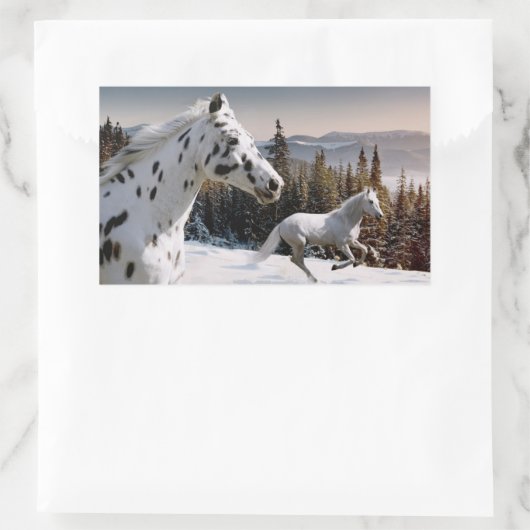 Sticker Rectangulaire Winter Wonderland (Sac)