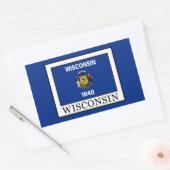 Sticker Rectangulaire Wisconsin (Enveloppe)