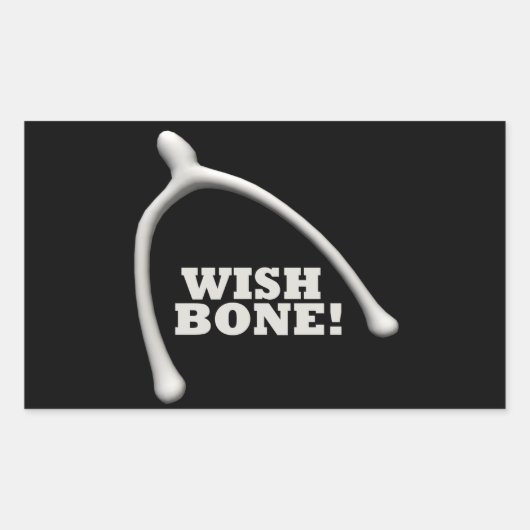 Sticker Rectangulaire Wishbone (Devant)