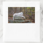 Sticker Rectangulaire Wolf à l'automne (Sac)