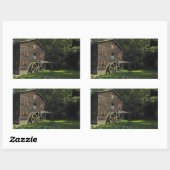 Sticker Rectangulaire Wolf Creek Grist Mill (Feuille)