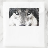 Sticker Rectangulaire Wolf Eyes (Sac)