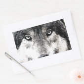 Sticker Rectangulaire Wolf Eyes (Enveloppe)