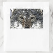 Sticker Rectangulaire Wolf Eyes (Sac)