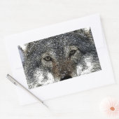Sticker Rectangulaire Wolf Eyes (Enveloppe)