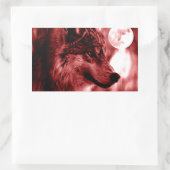 Sticker Rectangulaire Wolf Eyes & Moon (Sac)