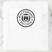 Sticker Rectangulaire Wolfsburg Edition (noir) (Sac)