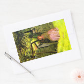 Sticker Rectangulaire Woman Waiting (par John Everett Millais) (Enveloppe)