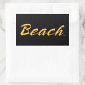 Sticker Rectangulaire Wordmark Beach (Sac)