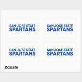 Sticker Rectangulaire Wordmark de San Jose State Spartans (Feuille)