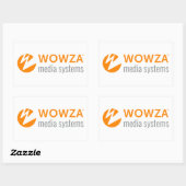 Sticker Rectangulaire Wowza (Feuille)