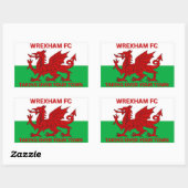 Sticker Rectangulaire Wrexham Fc prendre la ville (Feuille)