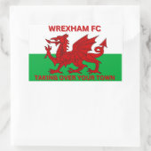 Sticker Rectangulaire Wrexham Fc prendre la ville (Sac)