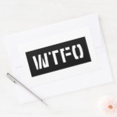 STICKER RECTANGULAIRE WTFO (Enveloppe)