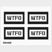 STICKER RECTANGULAIRE WTFO (Feuille)