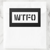 STICKER RECTANGULAIRE WTFO (Sac)
