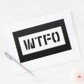 STICKER RECTANGULAIRE WTFO (Enveloppe)