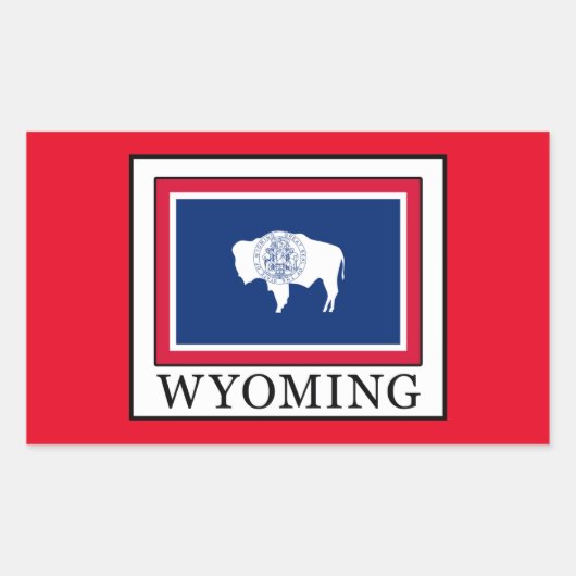 Sticker Rectangulaire Wyoming (Devant)
