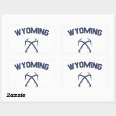 Sticker Rectangulaire Wyoming Ice Escalade (Feuille)