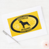 Sticker Rectangulaire Xian de Rottweiler (Enveloppe)