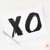 Sticker Rectangulaire XO Brush Minimal (Enveloppe)