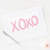 STICKER RECTANGULAIRE XOXO (Enveloppe)