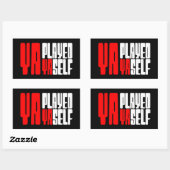 Sticker Rectangulaire Ya Joué Yaself (Feuille)