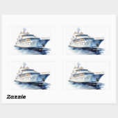 STICKER RECTANGULAIRE YACHT (Feuille)