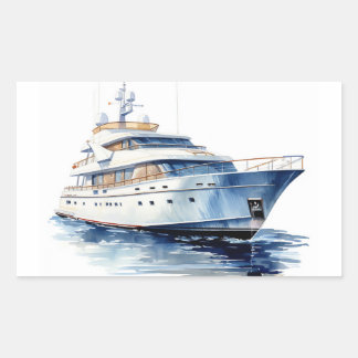 STICKER RECTANGULAIRE YACHT