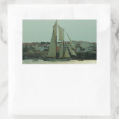Sticker Rectangulaire Yacht classique (Sac)
