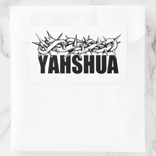 Sticker Rectangulaire Yahshua (Sac)
