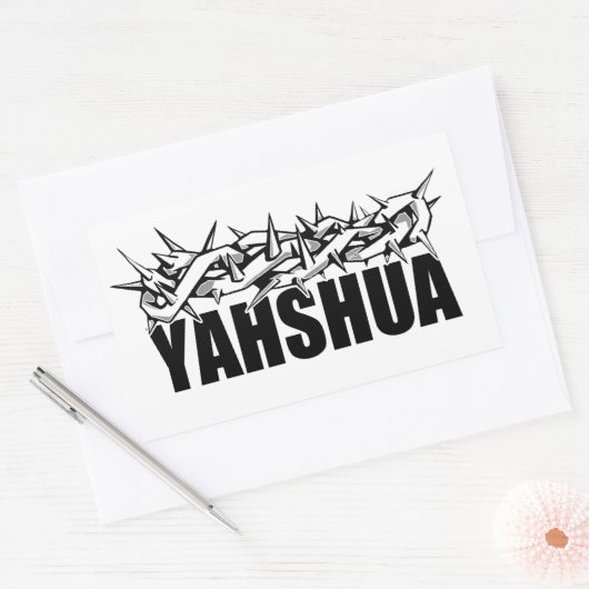 Sticker Rectangulaire Yahshua (Enveloppe)