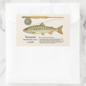 Sticker Rectangulaire Yamame (Oncorhynchus masou) – English Illust (Sac)