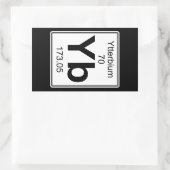Sticker Rectangulaire Yb - Ytterbium (Sac)