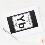 Sticker Rectangulaire Yb - Ytterbium (Enveloppe)