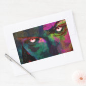 Sticker Rectangulaire yeux démons (Enveloppe)