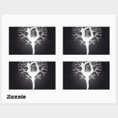 Sticker Rectangulaire Yoga (Feuille)