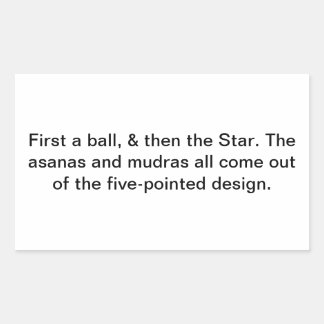 Sticker Rectangulaire Yoga asana mudra kundalini Hankamer Artjunkhaus Om