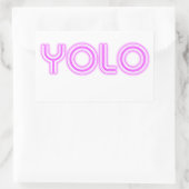 STICKER RECTANGULAIRE YOLO (Sac)