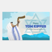 Sticker Rectangulaire Yom Kippour (Devant)