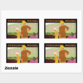 Sticker Rectangulaire Yorkshire Moors (Feuille)